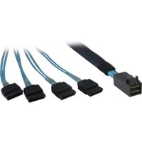 0.5m SFF 8643/4x SATA 0,5 m Negro, Azul, Cable precio