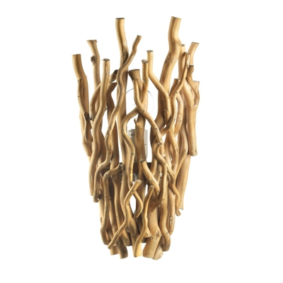 Lámpara colgante Agar con pantalla de madera