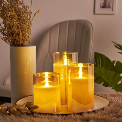 Pauleen Classy Golden Candle vela LED set 3 ud