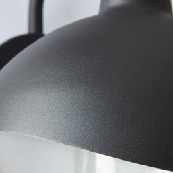 Aplique de exterior Rancio, colgante negro en oferta