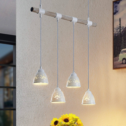 Lindby Pimana lámpara colgante, 4 luces características