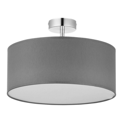 Plafón Rondo con distancia, gris Ø 45 cm