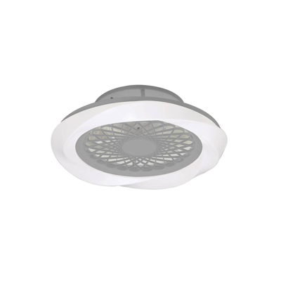 Ventilador de techo LED Boreal, plata