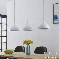 Lindby Elamira lámpara colgante, 3 luces, blanco precio