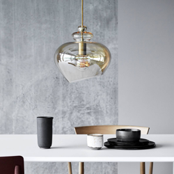 FRANDSEN Grace colgante de vidrio, Ø 21 cm champán características