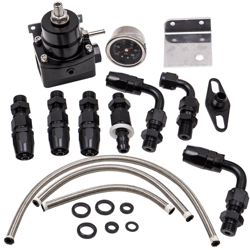Universal Ajustable Regulador de presión de combustible Kit 100psi AN-6 fittings en oferta