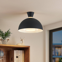 Lindby Onavi plafón, negro-blanco características