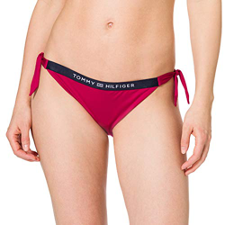Tommy Hilfiger Cheeky Side Tie Bikini, Parte de arriba de bikini Mujer, Magenta Real, M precio