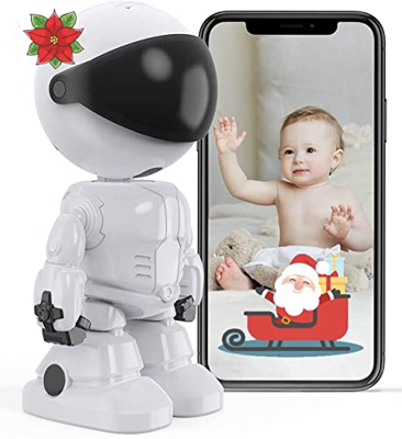 Vigilabebés Cámara, Cámara de vigilancia, Cámara de seguridad doméstica inalámbrica, Cámara de seguridad, Inteligencia artificial, Seguimiento automát