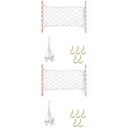 Toyvian 2 Set Fruta Hamaca Hamaca Colgante Fruta Hamaca Macrame Bohemian Handwoen Algodón Veggie Banana Hamacas Espacio Ahorro Decoraciones en oferta