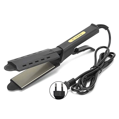 Plancha de pelo, profesional cerámica turmalina iónica plancha plana temperatura ajustable plancha a vapor plancha de vapor planchas de salón planchas