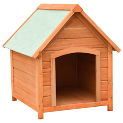 Marrón y Verde Caseta para Perros Madera Maciza de Pino y Abeto 72x85x82 cmProductos para Mascotas Productos para Mascotas Productos para Perros Caset características