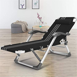 KAUTO Tumbonas y sillones reclinables para jardín, Color Negro y Rosa, aleación de Aluminio, Plegable, Ajustable, Tumbona, Tumbona para jardín, con co en oferta