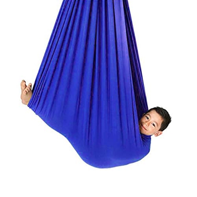 QHY Terapia Columpio Interior Hammock Swing Oscilación Terapéutico De Yoga para Niños Y Adultos Elástico Hamaca Autismo ADHS Integración Sensorial (Co