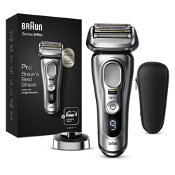 Braun Series 9 Pro Afeitadora Eléctrica Hombre, Máquina de Afeitar Barba con Recortadora ProLift y Cabezal 4en1 para Uso en Seco y Mojado, Funda y Bas precio