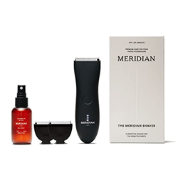 El paquete de mantenimiento de Meridian: Incluye la recortadora eléctrica impermeable para hombres por debajo del cinturón, 2 cuchillas de recambio y  precio