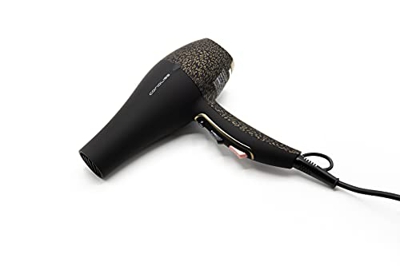 Corioliss FLOW | Secador de Pelo Profesional para Mujeres | 2000W AC TURBO POWER | Filtro Lavable Extraíble | Control de Temperatura y Velocidad (Leop