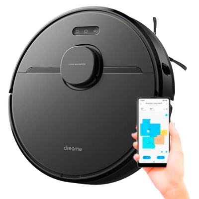 Dreame D9 Mistral Pro - Robot Aspirador, Modelo Europeo, Navegación LiDAR, 150 Minutos de batería, Compatible con Alexa, friega y aspira
