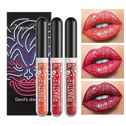 3pcs Lip Glaze Set para Mujeres, Set de Pintalabios Velvet Matte 4 Colores Impermeable Duradero Lápiz Labial Hidratante Natural Taza Antiadherente Set precio