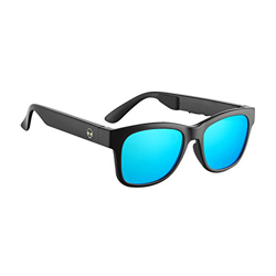 Gafas de sol VocalSkull Alien5 Bone Conduction, auricular Bluetooth, montura mate (azul). precio