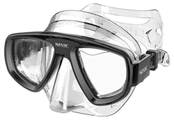 SEAC Unisex's Extreme 50 Diving and Spearfishing Mask with Optional Optical Lenses, Adult, Transparent/Black, One Size características
