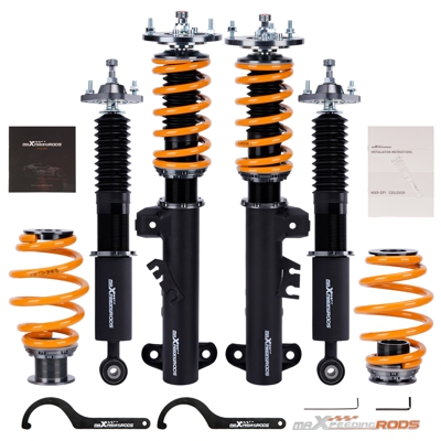 Coilover Suspensión Strut Compatible Para BMW Serie 3 E36 320i 323i 325i 328i Nero