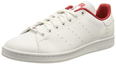 adidas Stan Smith, Sneaker Hombre, Cloud White/Cloud White/Scarlet, 45 1/3 EU