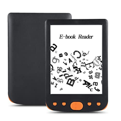 Deansh Lector electrónico, Pantalla de Tinta electrónica HD de 6 Pulgadas Lector de Libros electrónicos Libro electrónico fácil de Leer Tarjeta TF de  características