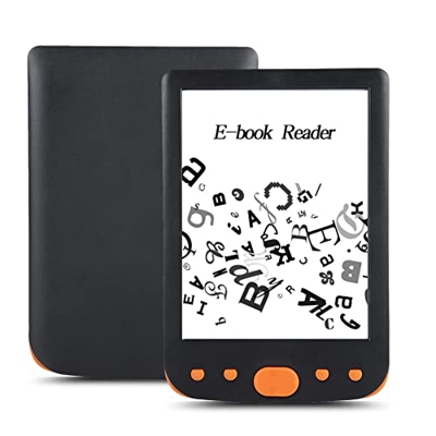 Deansh Lector electrónico, Pantalla de Tinta electrónica HD de 6 Pulgadas Lector de Libros electrónicos Libro electrónico fácil de Leer Tarjeta TF de 