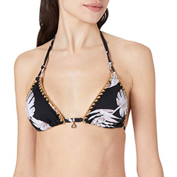 Banana Moon NUCO Leaf Parte Superior de Bikini, Negro, 38 para Mujer en oferta