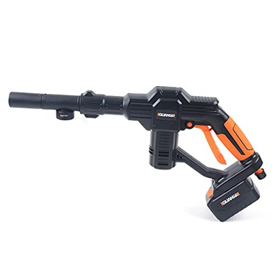 Futchoy Limpiador de alta presión a batería, 20 V, portátil, pistola limpiadora de alta presión de 3 l/min, con batería de iones de litio, cargador y 