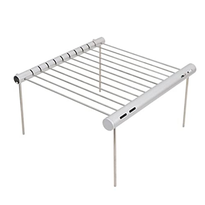 WSTERAO Barbacoa Parrilla Mini Barbacoa Plegable Barbacoa Rack Portátil de Acero Inoxidable Barbacoa Grill Accesorios Barbacoa Net para Camping al air