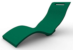Arkema S010-6016 - Tumbona de color verde oscuro de suelo, fabricada en polietileno de alta densidad con superficie efecto piedra, resistente a los ra en oferta