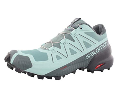 Salomon Speedcross 5W Speedcross - Bicicleta de Cross para Mujer (5 W), Trellis Stormy Weather Phantom, 38.5 EU