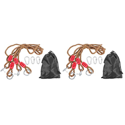 Kisangel 2 Sets Cuerdas de Swing de Árbol con Bolsas de Almacenamiento de Clips para Ajuste de Reemplazo O Extensión para Niños Swing Hamaca Aire Libr en oferta