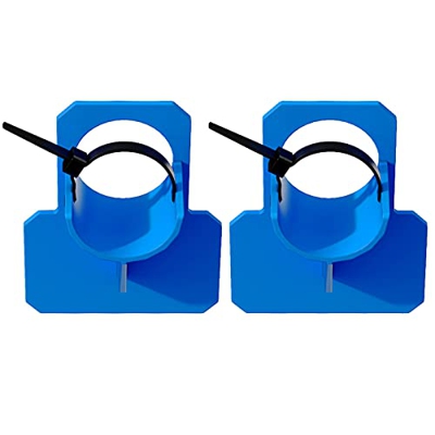 2 soportes para tubos de piscina (30 – 37 mm), protección contra torceduras, soporte para tubería de piscina para evitar la carga, soporte para mangue