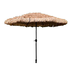 Sombrillas Sunbrella, Patio paraguas 9 pies, paraguas de patio grandes, paraguas de playa, paraguas de parasol hawaiano, con diseño de manivela, para  precio