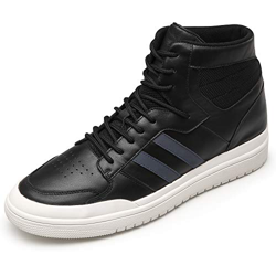 CHAMARIPA Elevador Zapatos para Hombres - 7CM High top Casual Sneakers Zapatos de los Hombres Aumento de Altura Zapatos de Cuero Entrenadores de Moda  en oferta
