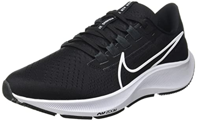 Nike Air Zoom Pegasus 38, Zapatos para Correr Mujer, Black/White-Anthracite-Volt, 45.5 EU