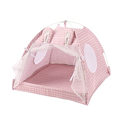 beautyhe Tienda de campaña para Perros Casitas para Gatos Plegable Cama de Gato Cama para Perro con sombrilla Casa de Perro Cama Interior Casa de Perr