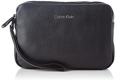 Calvin Klein Warmth Compact Case, Bolsas. para Hombre, Black, Medium