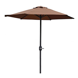 Sombrillas Sunbrella, Jardín de 2 m, paraguas de patio de mercado de hierro al aire libre, con manivela, 6 costillas, sombra al aire libre y protecció precio