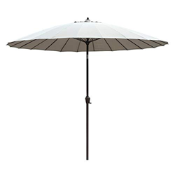 XMcKJ Sombrillas Sunbrella, 9ft2.7m Paraguas de Patio, Paraguas al Aire Libre Ajuste por inclinación, Paraguas de Mesa de Patio con cigüeñal y 24 Cost características