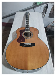 Baimelong Actualización de ébano F512 Guitar Mano Izquierda 12 Cuerdas Acústica eléctrica Guitarra de Guitarra de Guitarra, Guitarra leftia, Adecuada  en oferta