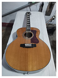 Baimelong Actualice ébano F512 Guitarra Cedro sólido Natural Acústico Acústico Guitarra Sólido Guitarra de Guía de Guía de 12 Cuerdas Adecuada para Ju características