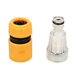 KAMONDA Conector de Agua, Adaptador de Lavadora de Coche, Conector de Lavadora de Alta presión y Juego de Filtro de Agua, 6,4x3,3 cm, Naranja características