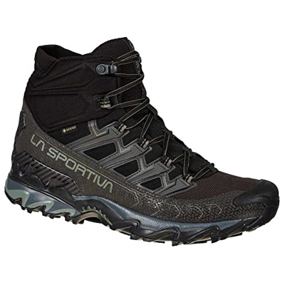 La Sportiva Ultra Raptor II Mid GTX, Botas de Senderismo Hombre, Black/Clay, 45 EU