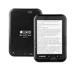 fasient Papel electrónico portátil de Tinta electrónica de 6 Pulgadas, Lector de Libros electrónicos, Compatible con 29 Idiomas(Black, 4G) características