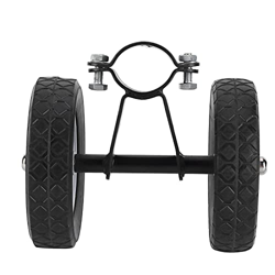 Ejoyous Juego de ruedas para hamacas, soporte de hamaca de hierro y goma, kit de rueda, accesorios para acampar al aire libre (negro) en oferta