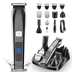 Cortapelos Profesional para Hombre 11 en 1 Maquina Recortadora de Barba y Cortapelos, Recortadora de Barba para Nariz, Impermeable, Ligera y Portátil  en oferta